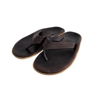 アイランドスリッパ(ISLAND SLIPPER)のISLAND SLIPPER レザー トング  サンダル 9 27cm ブラウン(サンダル)