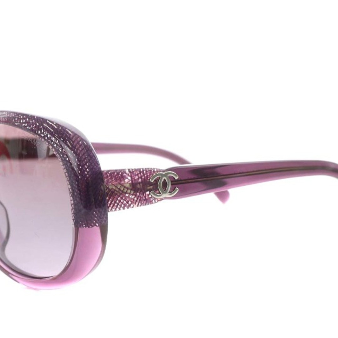 CHANEL(シャネル)のシャネル ココマーク サングラス グラデーション 56□16 紫 5176-A レディースのファッション小物(サングラス/メガネ)の商品写真