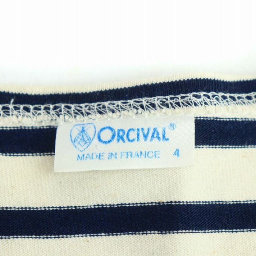 ORCIVAL(オーシバル)のORCIVAL バスクシャツ Tシャツ カットソー 半袖 ボーダー 4 M 紺 メンズのトップス(Tシャツ/カットソー(半袖/袖なし))の商品写真