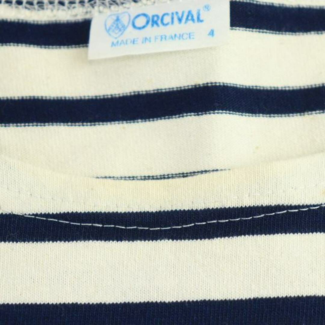 ORCIVAL(オーシバル)のORCIVAL バスクシャツ Tシャツ カットソー 半袖 ボーダー 4 M 紺 メンズのトップス(Tシャツ/カットソー(半袖/袖なし))の商品写真