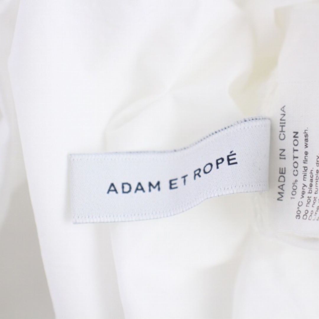 Adam et Rope'(アダムエロぺ)のアダムエロペ 21SS ラッフルカラーブラウス シャツ 半袖 F 白 レディースのトップス(シャツ/ブラウス(半袖/袖なし))の商品写真