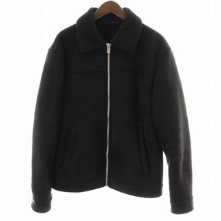 ザラ(ZARA)のザラ ZARA フェイクスエード ジャケット 裏ボア アウター M 黒(その他)