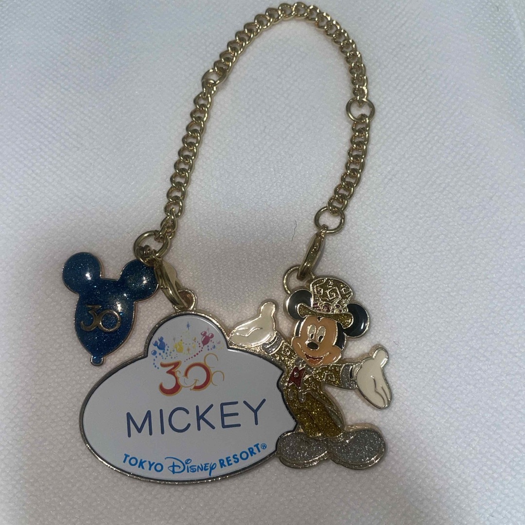 ディズニー30周年　ネームタグ　ミッキー エンタメ/ホビーのおもちゃ/ぬいぐるみ(キャラクターグッズ)の商品写真