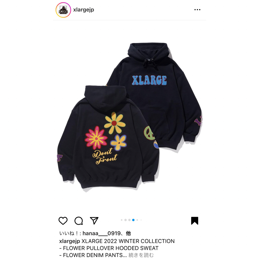 XLARGE(エクストララージ)のXLARGE パーカー ブラック メンズのトップス(パーカー)の商品写真