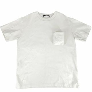 ルイヴィトン(LOUIS VUITTON)の【限定価格】LOUIS VUITTON ルイヴィトン 半袖Ｔシャツ モノグラム 3Dポケット クルーネック トップス 服 L RM222Q　TCL　HIY49W ホワイト 白 コットン    レディース 春 夏【中古品】(Tシャツ(半袖/袖なし))