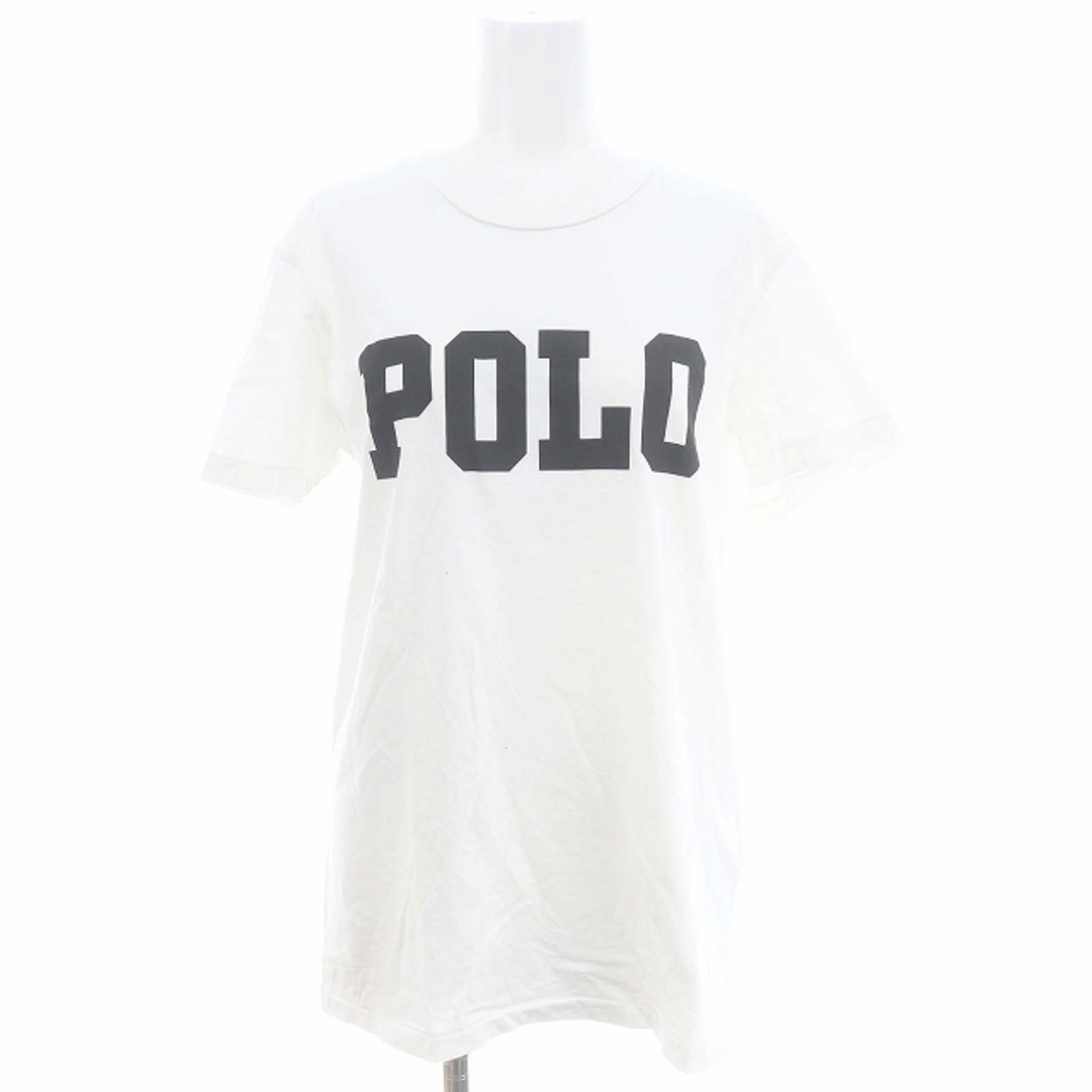POLO RALPH LAUREN(ポロラルフローレン)のポロ ラルフローレン ロゴプリントTシャツ カットソー 半袖 XS 白 黒 レディースのトップス(Tシャツ(半袖/袖なし))の商品写真