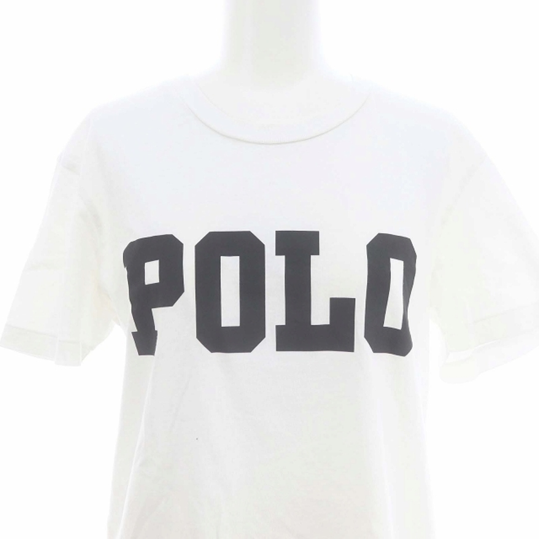 POLO RALPH LAUREN(ポロラルフローレン)のポロ ラルフローレン ロゴプリントTシャツ カットソー 半袖 XS 白 黒 レディースのトップス(Tシャツ(半袖/袖なし))の商品写真