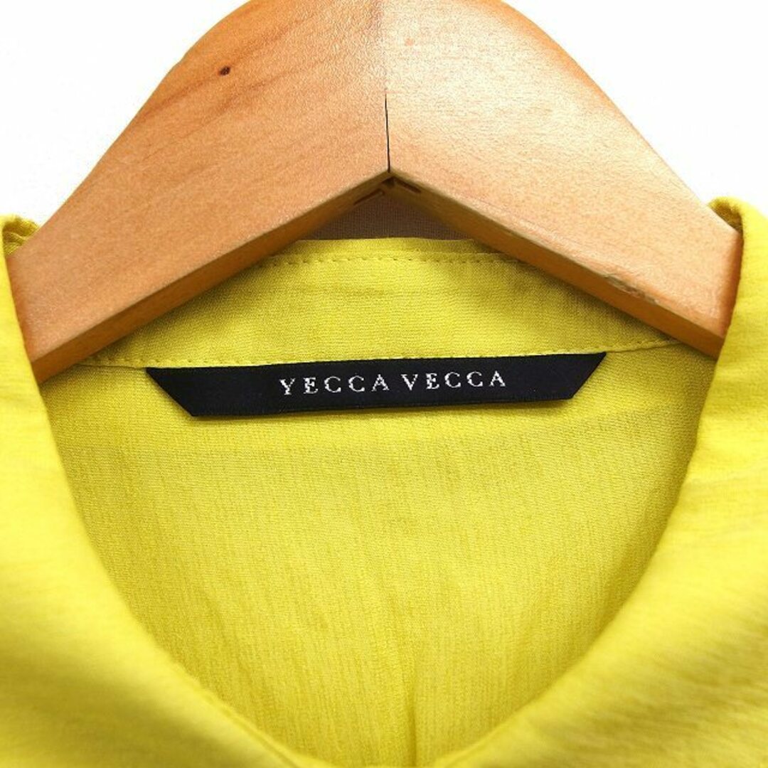 YECCA VECCA(イェッカヴェッカ)のイェッカヴェッカ シャツ ブラウス ステンカラー 透け感 ギャザー ラウンドヘム レディースのトップス(その他)の商品写真