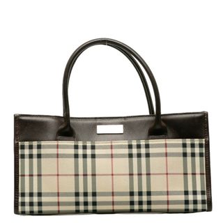 バーバリー(BURBERRY)のバーバリー ノバチェック ハンドバッグ キャンバス レディース BURBERRY 【1-0130886】(ハンドバッグ)