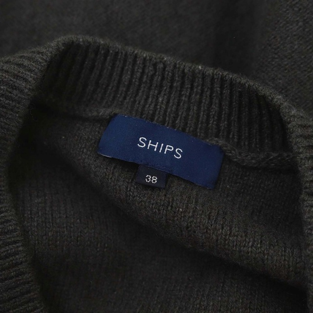 SHIPS(シップス)のシップス ウールカシミヤクルーネックプルオーバーニット 長袖 38 M グレー レディースのトップス(ニット/セーター)の商品写真