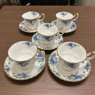 ロイヤルアルバート(ROYAL ALBERT)のロイヤルアルバート　カップ&ソーサー　5客セット(グラス/カップ)