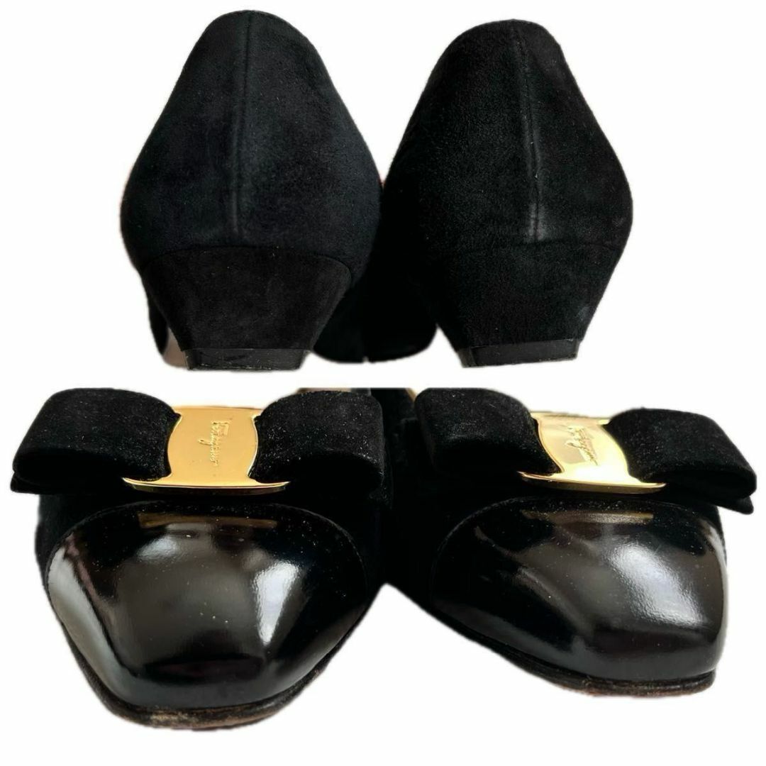 FERRAGAMO - Salvatore Ferragamo ヴァラ パンプス 黒 5D FERRAGAMO - Salvatore Ferragamo ヴァラ パンプス 黒 5D