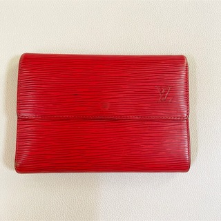 ルイヴィトン(LOUIS VUITTON)のLOUIS VUITTON ルイヴィトン　エピ　赤　レッド　三つ折り財布(財布)
