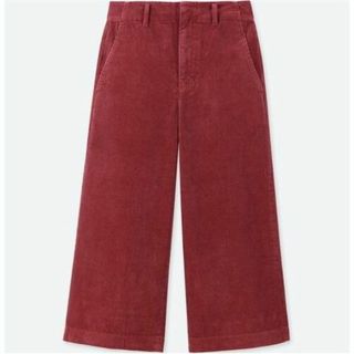 ユニクロ(UNIQLO)の新品 UNIQLO ユニクロ コーデュロイ ワイド クロップド パンツ XS (カジュアルパンツ)