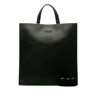 グッチ(Gucci)の美品 グッチ シェリーライン トートバッグ ショルダーバッグ 2WAY 495444 レザー レディース GUCCI 【1-0136849】(トートバッグ)