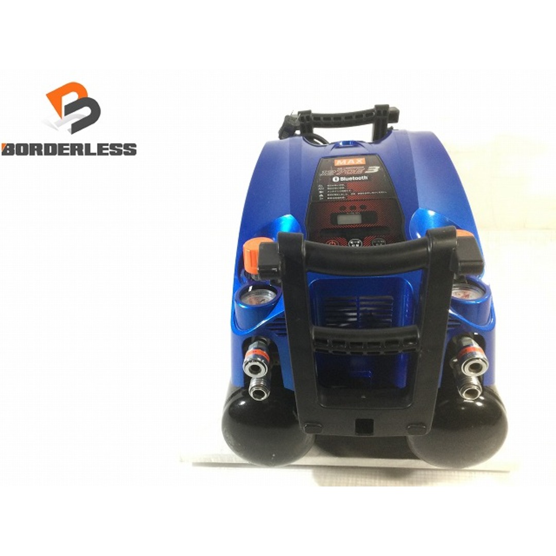 ☆美品 限定色☆ MAX マックス 高圧 スーパーエアコンプレッサ AK-HH1270E3 プレアデスブルー エア工具 エアツール 86130