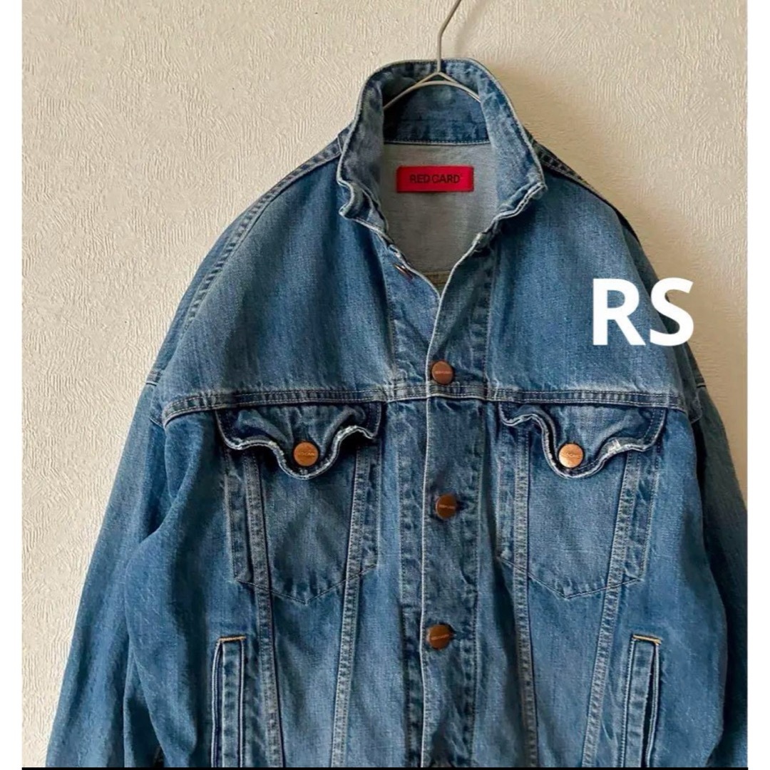 RED CARD Popcorn ルーズdenim ジャケットLightBlue