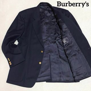 バーバリー(BURBERRY)のバーバリー　テーラードジャケット　ネイビー　サイズL相当　金ボタン　紺ブレ(テーラードジャケット)