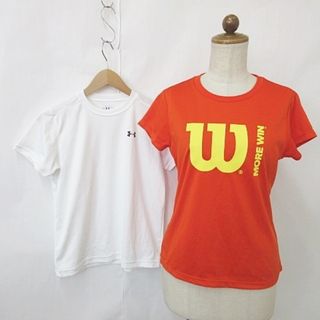 ウィルソン(wilson)のウィルソン アンダーアーマー スポーツ Tシャツ 2枚セット 半袖 赤 白 M　(その他)