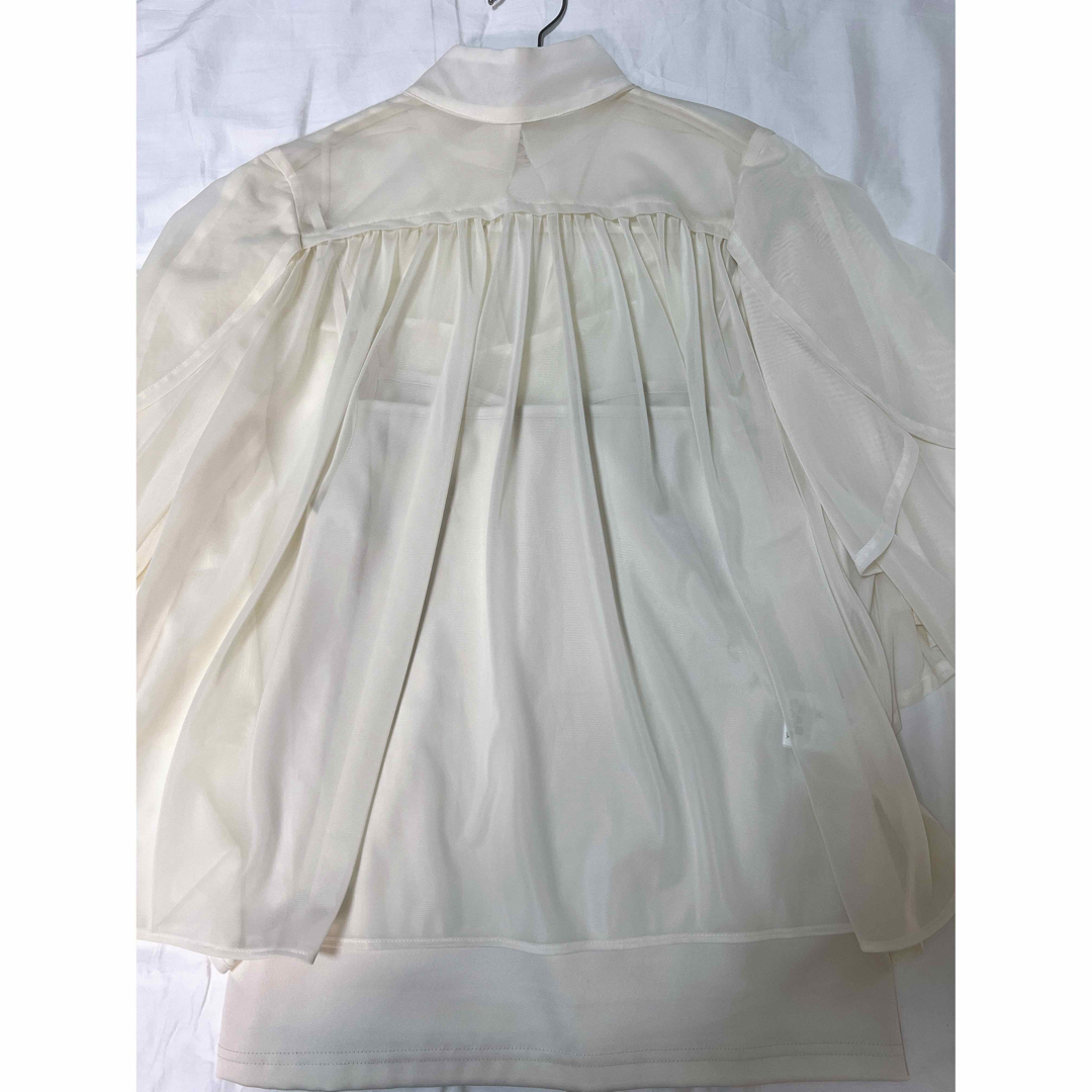 Acka sheer flare blouse レディースのトップス(シャツ/ブラウス(長袖/七分))の商品写真