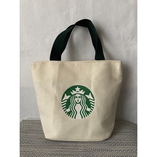スターバックス(Starbucks)の【Starbucks】スターバックス ミニトートホワイト【新品未使用】(トートバッグ)