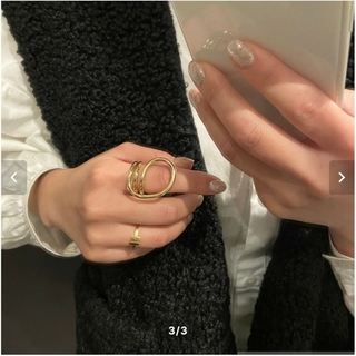 デザインリング 指輪　ゴールド　LOWEN(リング(指輪))
