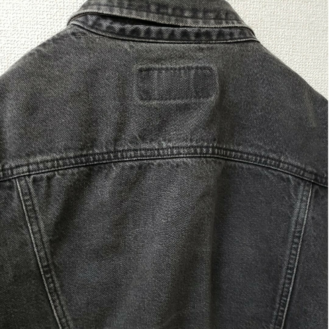 Wrangler(ラングラー)のヴィンテージ　Wrangler　先染ブラック　デニムジャケット　gジャン メンズのジャケット/アウター(Gジャン/デニムジャケット)の商品写真