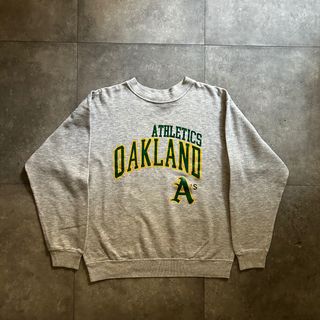 ヘインズ(Hanes)の80s ヘインズ スウェット USA製 M グレー アスレチックス MLB(スウェット)