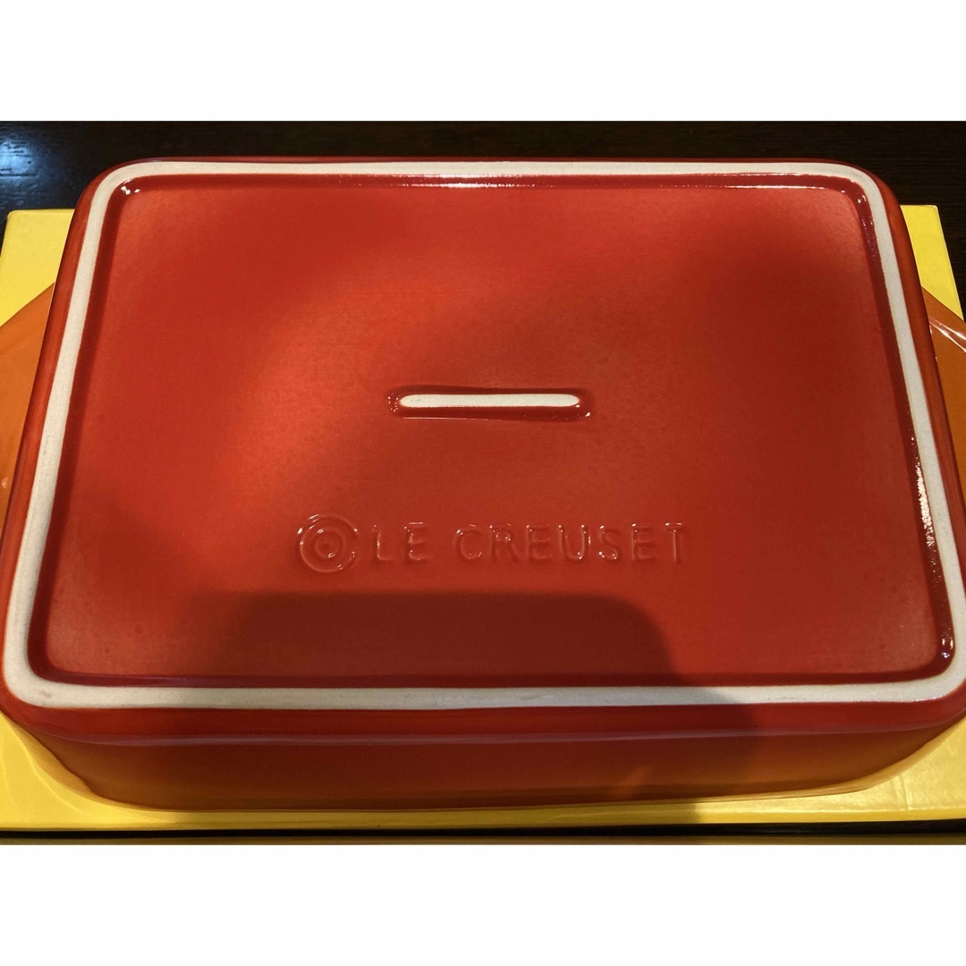 LE CREUSET(ルクルーゼ)の極美品 LE CREUSET Rectangular Bake Dish インテリア/住まい/日用品のキッチン/食器(食器)の商品写真