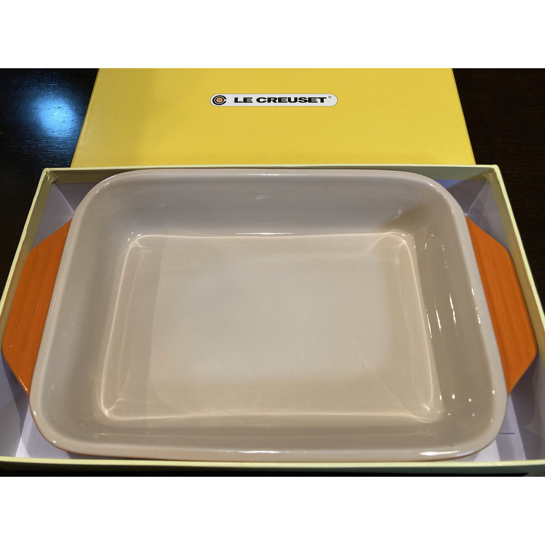 LE CREUSET(ルクルーゼ)の極美品 LE CREUSET Rectangular Bake Dish インテリア/住まい/日用品のキッチン/食器(食器)の商品写真