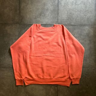 ヘインズ(Hanes)の90s Hanes ヘインズ 無地スウェット USA製 サーモンピンク(スウェット)