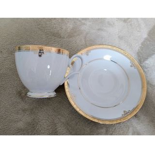 ノリタケ(Noritake)のノリタケ　バッキンガムゴールド　ティーカップ＆ソーサー　5客組(グラス/カップ)