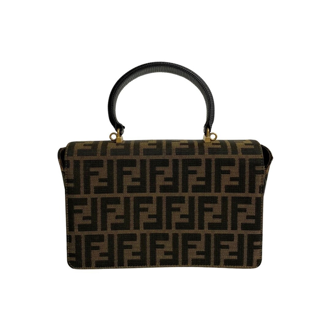 FENDI - 極 美品 FENDI フェンディ ズッカ 柄 ロゴ 金具 キャンバス 