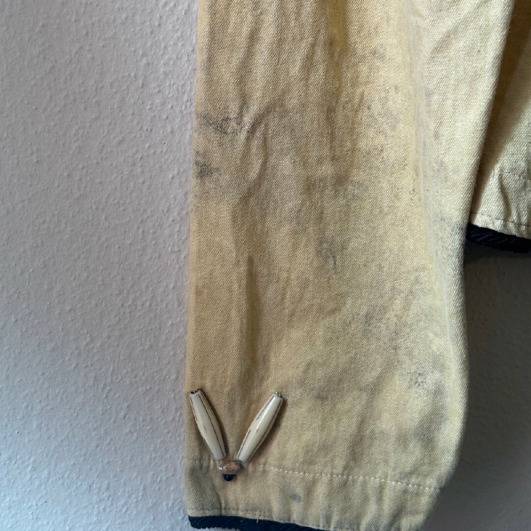 MILLER STOCKMAN　ナポレオンジャケット　ボタンフライ　イエロー レディースのジャケット/アウター(ノーカラージャケット)の商品写真