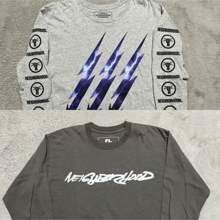 ネイバーフッド(NEIGHBORHOOD)のNEIGHBORHOOD FUTURA ロンt tee tシャツ チャコール　s(Tシャツ/カットソー(七分/長袖))