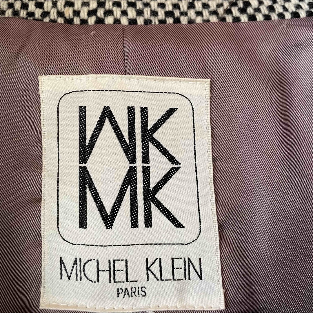 MICHEL KLEIN(ミッシェルクラン)の[極美品]MICHEL KLEIN ミッシェルクラン　ツィードコート レディースのジャケット/アウター(ロングコート)の商品写真
