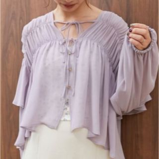 マジェスティックレゴン(MAJESTIC LEGON)の新品✨タグ付き♪未開封💖マジェスティックレゴン　ゆったりシアーシャツ　大特価‼️(シャツ/ブラウス(長袖/七分))