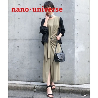 ナノ・ユニバースリボンディティールワンピース nano･universe