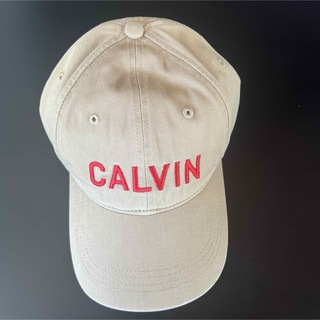 カルバンクライン(Calvin Klein)のカルバンクライン　キャップ　　帽子　ベージュ(キャップ)