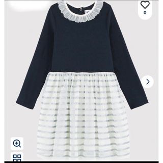 PETIT BATEAU - プチバトー ワンピース 裏起毛 スウェット 3ans