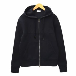 モンクレール(MONCLER)のモンクレール エンボスロゴ ボンディング ジップ パーカー M BLACK(パーカー)