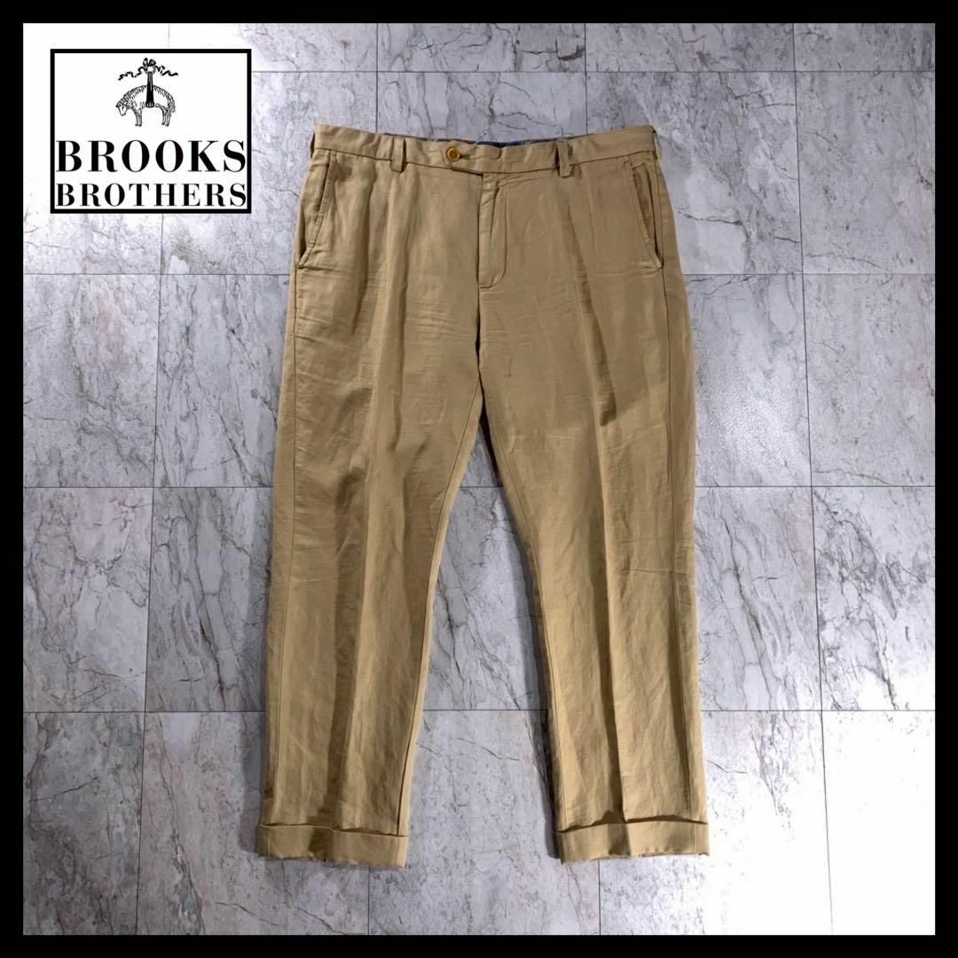 玄関先迄納品 【美品】Brooks リネンスラックス /ELLIOT Brothers 玄関先迄納品 【美品】Brooks リネンスラックス /ELLIOT Brothers