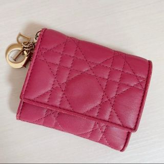 完売★DIOR CARO ハート　カナージュ　ウォレット