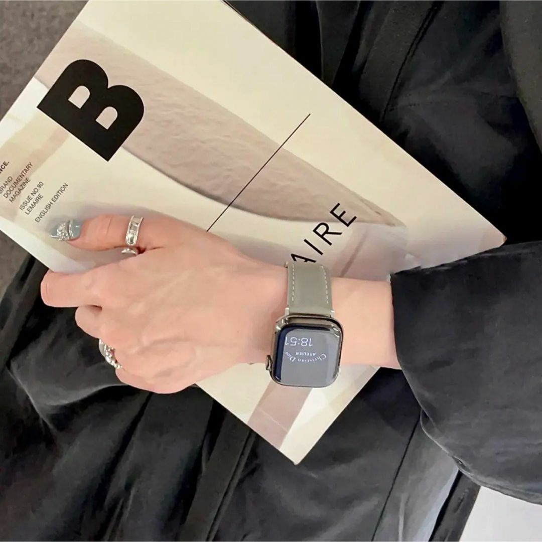 Apple Watch(アップルウォッチ)のApple Watch アップルウォッチ 本革ベルト　バンド レディース レディースのファッション小物(腕時計)の商品写真