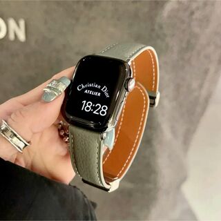 アップルウォッチ(Apple Watch)のApple Watch アップルウォッチ 本革ベルト　バンド レディース(腕時計)