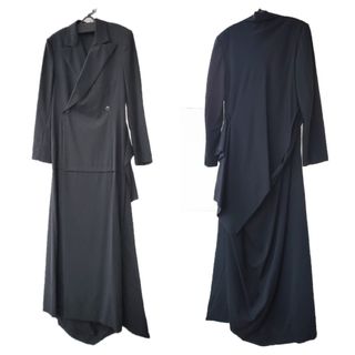 Yohji Yamamoto - Yohji Yamamoto ドレープジャケットドレス クリーニング済