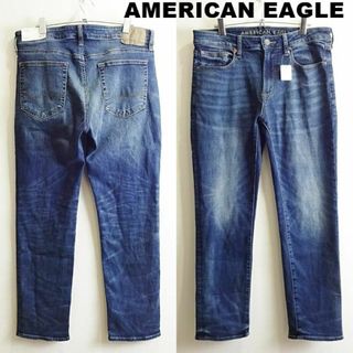 アメリカンイーグル(American Eagle)の新品★　アメリカンイーグル　オリジナルストレートデニム　W87cm　強ストレッチ(デニム/ジーンズ)