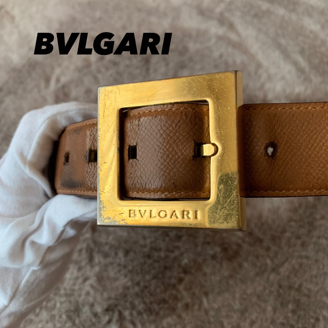 BVLGARI(ブルガリ)の【訳あり大特価✨】BVLGARI ブルガリ　ベルト　スクエアベルト メンズのファッション小物(ベルト)の商品写真