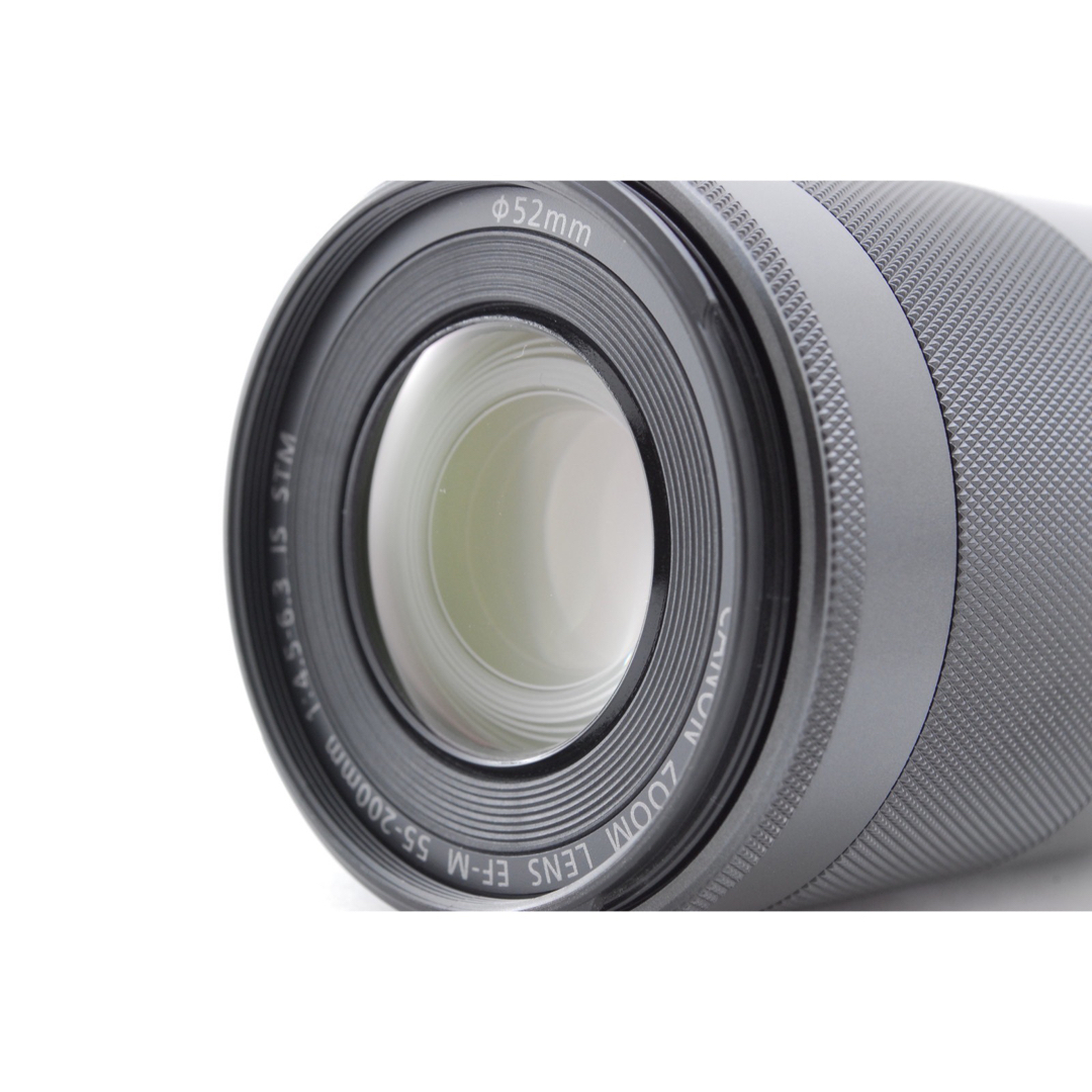 Canon(キヤノン)の❤️極美品✨レンズフィルター付き★キャノン EF-M 55-200mm❤️ スマホ/家電/カメラのカメラ(レンズ(ズーム))の商品写真