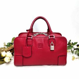 ロエベ(LOEWE)の★クリーニング済み★ロエベ アマソナ28 マゼンダ系レッド シルバー金具(ハンドバッグ)